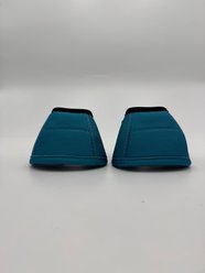 ORTHO EQUINE Horse Bell Boots, Teal, Large slide 2 of 4