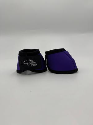 Show full view: ORTHO EQUINE Horse Bell Boots, Purple, Medium slide 4 of 4