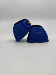 ORTHO EQUINE Horse Bell Boots, Royal Blue, Large