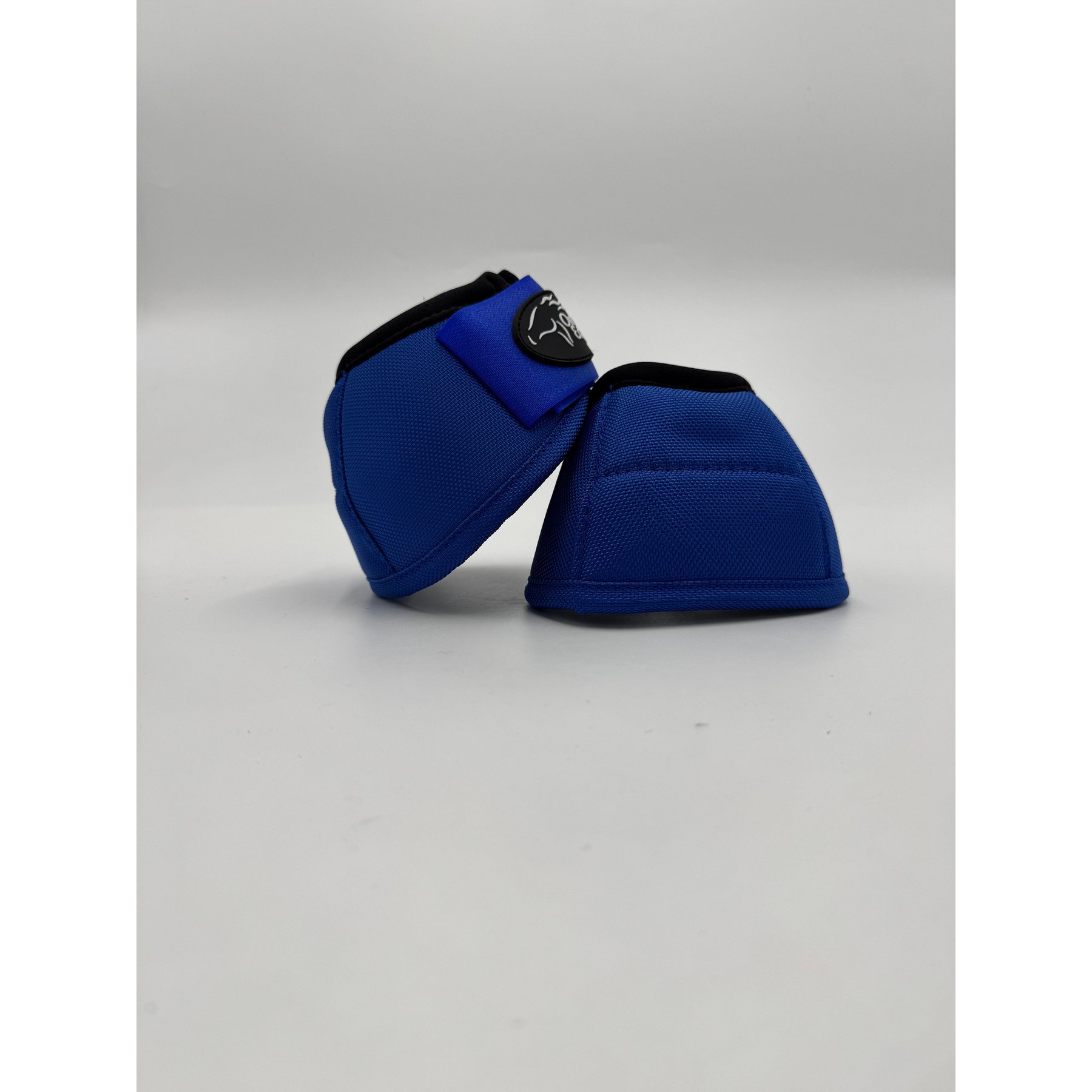 ORTHO EQUINE Horse Bell Boots, Royal Blue, Small