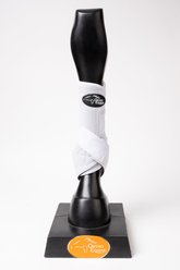 ORTHO EQUINE Complete Comfort Front Horse Boots, White, Large