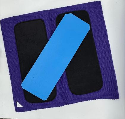 Show full view: ORTHO EQUINE Cloud Blanket Horse Saddle Pad, Purple, 30-in slide 3 of 4