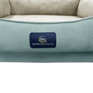 Serta Cuddler Orthopedic Bolster Dog & Cat Bed, Large, Blue