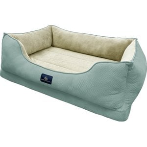 Serta Cuddler Orthopedic Bolster Dog & Cat Bed, Large, Blue