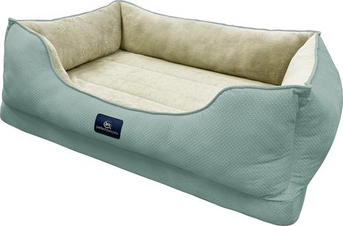 Show full view: Serta Cuddler Orthopedic Bolster Dog & Cat Bed, Blue, Large slide 2 of 6