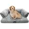 Show in main carousel: Beautyrest Super Lux Sofa Extended Sleep Surface Orthopedic Bolster Dog & Cat Bed, Gray, Large slide 6 of 7