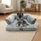 Show in main carousel: Beautyrest Super Lux Sofa Extended Sleep Surface Orthopedic Bolster Dog & Cat Bed, Gray, Medium slide 4 of 6