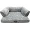 Show in main carousel: Beautyrest Super Lux Sofa Extended Sleep Surface Orthopedic Bolster Dog & Cat Bed, Gray, Medium slide 1 of 6