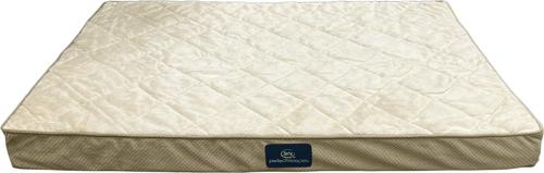 Show full view: Serta Quilted Orthopedic Pillowtop Bolster Dog Bed with Removable Cover, X-Large, Tan slide 2 of 6