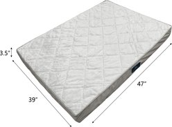 Serta Quilted Orthopedic Pillowtop Bolster Dog Bed with Removable Cover, X-Large, Gray slide 2 of 6