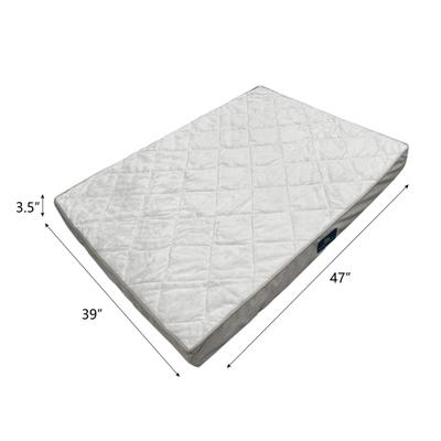 Show full view: Serta Quilted Orthopedic Pillowtop Bolster Dog Bed with Removable Cover, X-Large, Gray slide 7 of 7