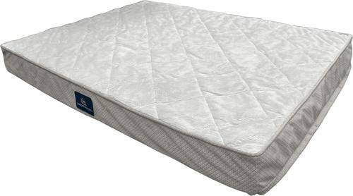 Show full view: Serta Quilted Orthopedic Pillowtop Bolster Dog Bed with Removable Cover, X-Large, Gray slide 3 of 7