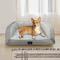 Show in main carousel: Serta Quilted Orthopedic Bolster Couch Dog & Cat Bed, Gray, Large slide 5 of 8