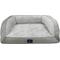 Show in main carousel: Serta Quilted Orthopedic Bolster Couch Dog & Cat Bed, Gray, Large slide 1 of 8