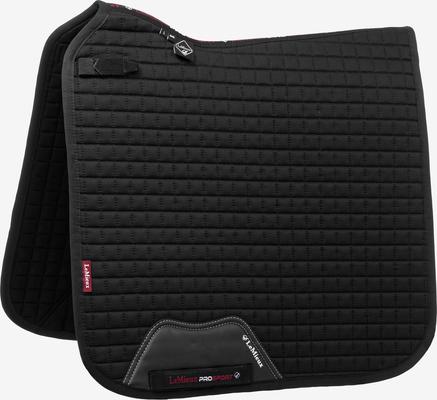 Show full view: LeMieux Cotton Dressage Square Horse Saddle Pad, Black, Large slide 2 of 2