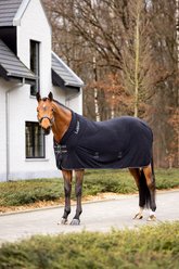 LeMieux Kudos Fleece Cooler Horse Blanket, Black, 81-in slide 2 of 2