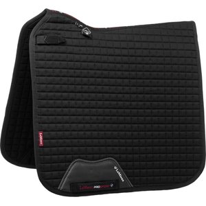 LeMieux Cotton Dressage Square Horse Saddle Pad, Black, X-Large
