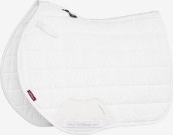 LeMieux 3D Mesh Self-Cool Eurojump Square Horse Saddle Pad, White, Small/Medium