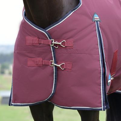 Show full view: WeatherBeeta ComFiTec Essential Standard Neck 360G Horse Turnout, Burgundy/Navy, 66-in slide 2 of 7
