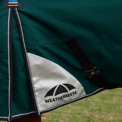 Show full view: WeatherBeeta ComFiTec Plus Dynamic Standard Neck 220G Horse Turnout, Forest Green/Navy, 75-in slide 6 of 9
