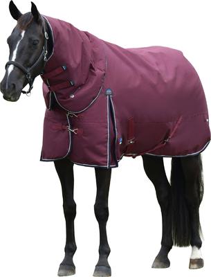 Show full view: WeatherBeeta ComFiTec Essential Detach-A-Neck 220G Horse Turnout, Burgundy/Navy, 75-in slide 6 of 6