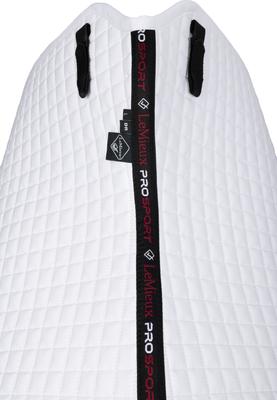 Show full view: LeMieux Cotton Dressage Square Horse Saddle Pad, White, X-Large slide 5 of 7