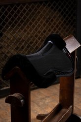 LeMieux Streamline Half Horse Saddle Pad, Black/Black, Large slide 2 of 5