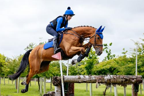 Show full view: LeMieux Loire Classic Close Contact Square Horse Saddle Pad, Benetton Blue, Small/Medium slide 3 of 4