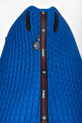 Show full view: LeMieux Suede Dressage Square Horse Saddle Pad, Benetton Blue, Small/Medium slide 2 of 9