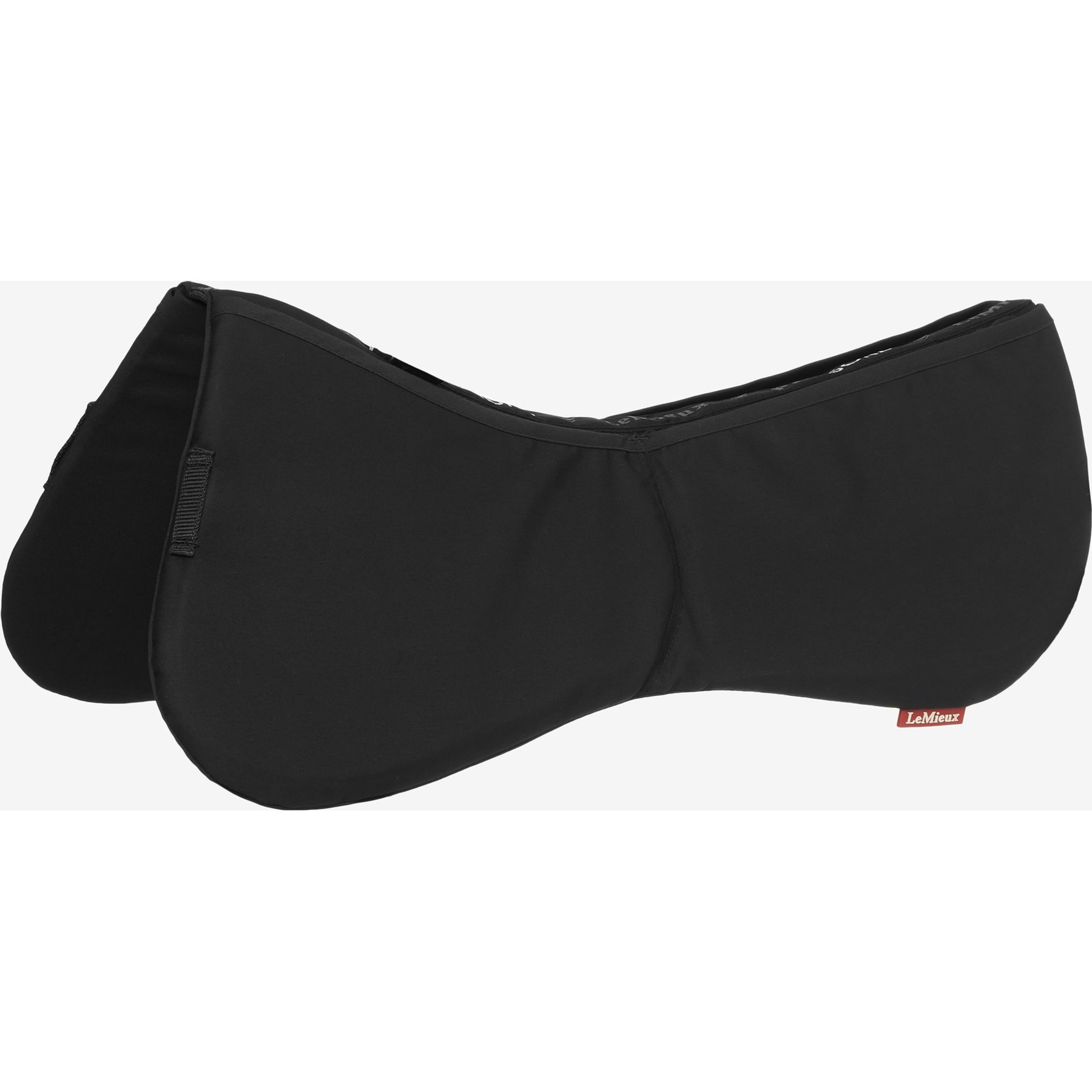 LeMieux ProSorb Plain 2 Pocket Half Horse Saddle Pad, Black, Medium