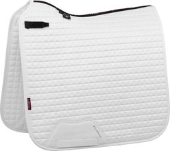 LeMieux Suede Dressage Square Horse Saddle Pad, White, X-Large