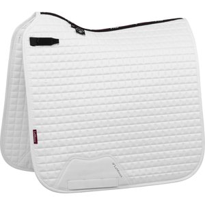 LeMieux Suede Dressage Square Horse Saddle Pad, White, X-Large