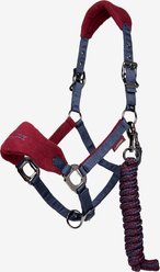 LeMieux Vogue Horse Halter & Leadrope, Burgundy, Pony