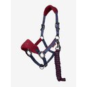 LeMieux Vogue Horse Halter & Leadrope, Burgundy, Pony