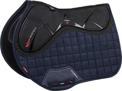LeMieux X-Grip Twin Sided Eurojump Square Horse Saddle Pad, Navy, Large
