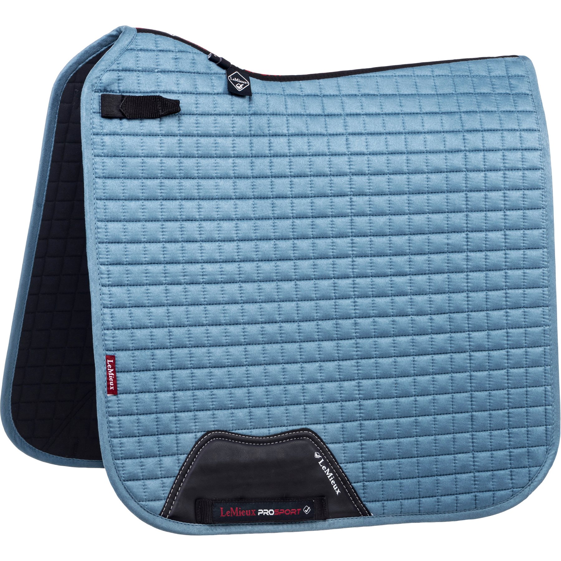 LeMieux Suede Dressage Square Horse Saddle Pad, Ice Blue, Small/Medium