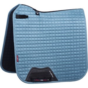 LeMieux Suede Dressage Square Horse Saddle Pad, Ice Blue, Large