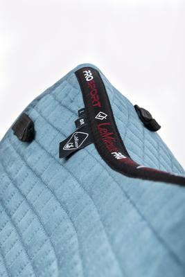 Show full view: LeMieux Suede Dressage Square Horse Saddle Pad, Ice Blue, Large slide 5 of 9
