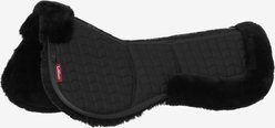 LeMieux Merino+ ProSorb 3 Pocket Half Horse Saddle Pad, Black/Black, Large
