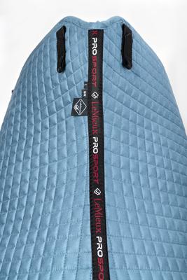 Show full view: LeMieux Suede Dressage Square Horse Saddle Pad, Ice Blue, Large slide 2 of 9