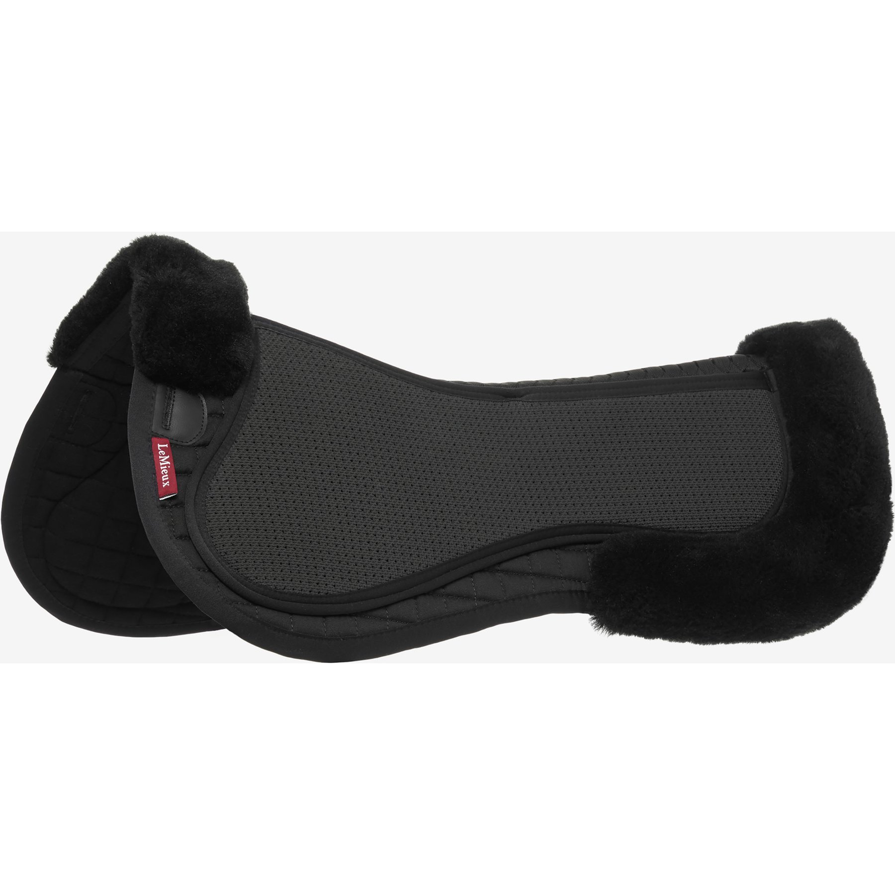 LeMieux Streamline Half Horse Saddle Pad, Black/Black, Medium