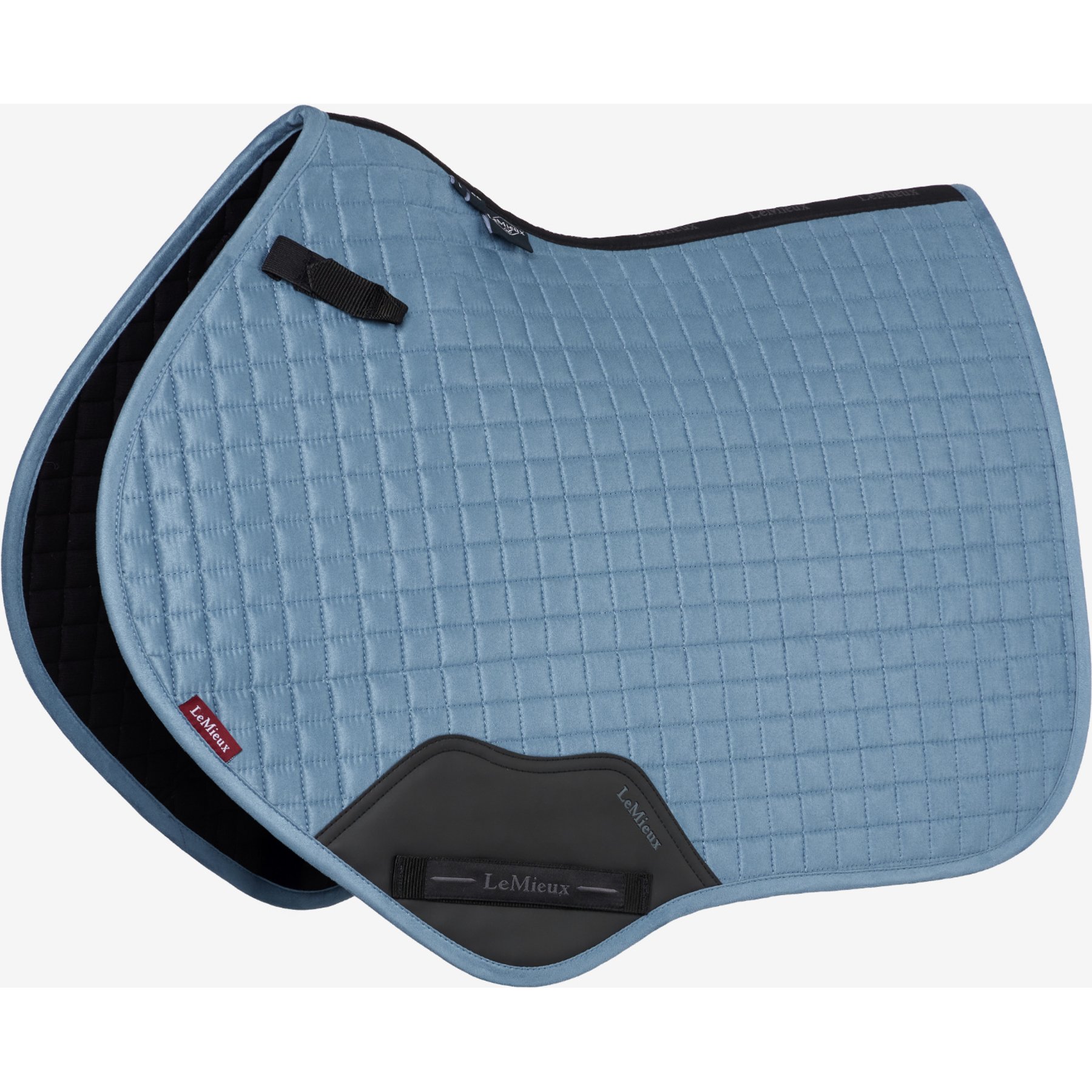 LeMieux Suede Close Contact Square Horse Saddle Pad, Ice Blue, Small/Medium