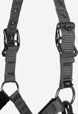 Show full view: LeMieux Vogue Horse Halter & Leadrope, Black, X-Full slide 3 of 9
