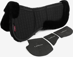 LeMieux Merino+ ProSorb 3 Pocket Half Horse Saddle Pad, Black/Black, Large slide 2 of 2