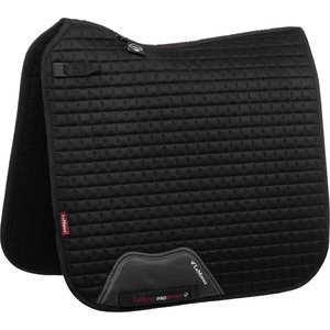 LeMieux Suede Dressage Square Horse Saddle Pad, Black, Large