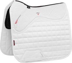 LeMieux X-Grip Twin Sided Dressage Square Horse Saddle Pad, White, Large
