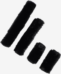 LeMieux Simuwool Horse Halter Set, Black, 4 count