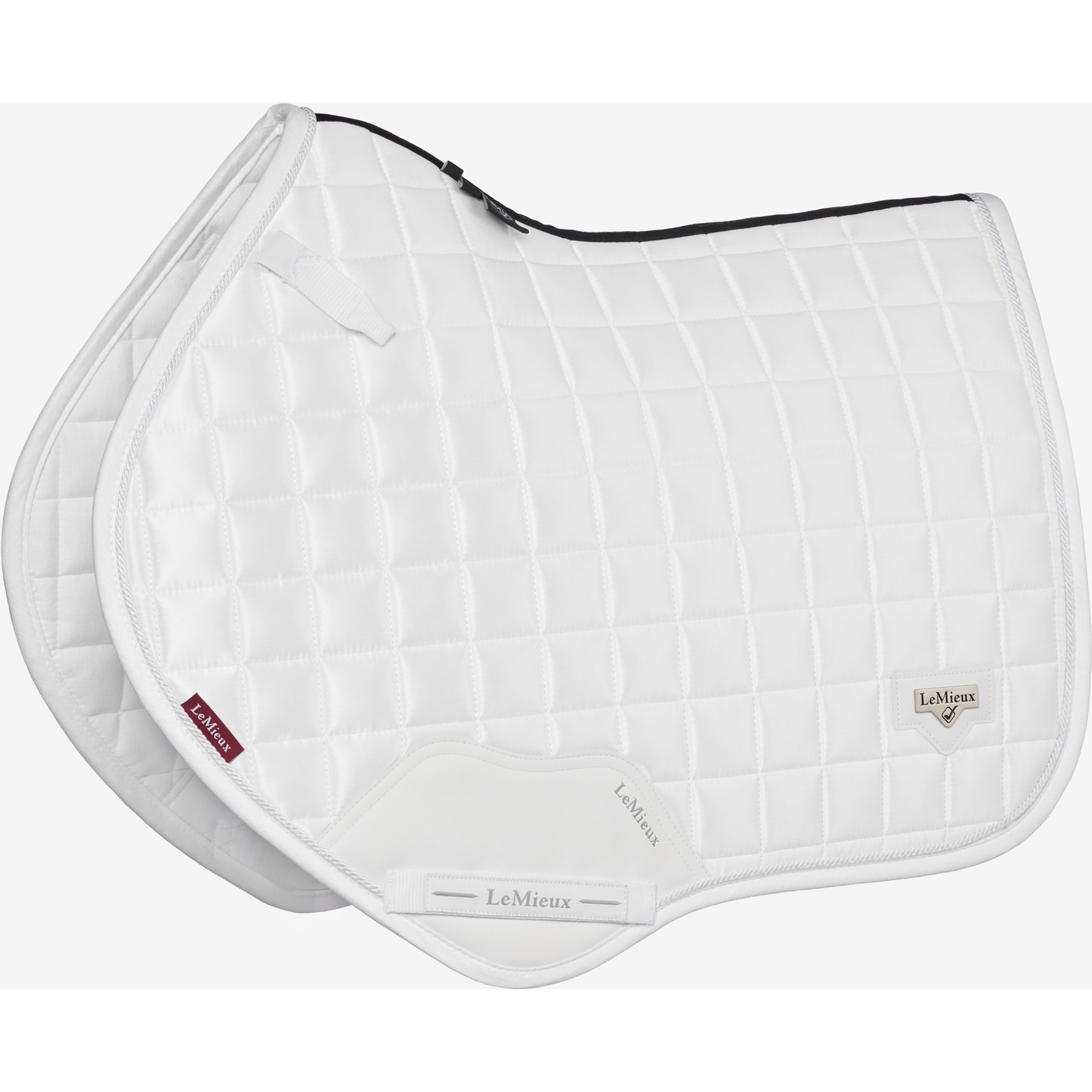 LeMieux Loire Classic Close Contact Square Horse Saddle Pad, White, Large