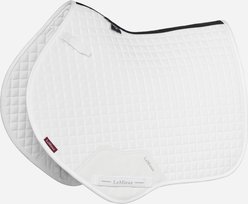 LeMieux Suede Close Contact Square Horse Saddle Pad, White, Small/Medium