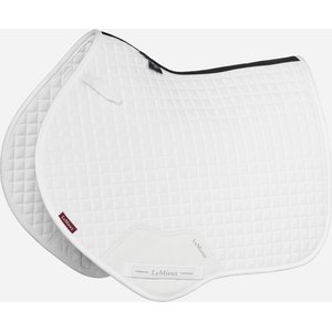 LeMieux Suede Close Contact Square Horse Saddle Pad, White, Small/Medium